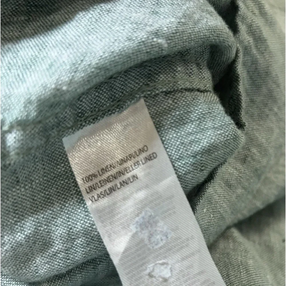 Greek Island Breeze Linen Shirt Mens 2XL XXL Green Lightweight - SIZE‎ NOTE
